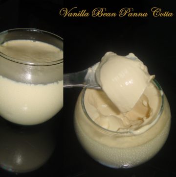vanila bean panna cotta