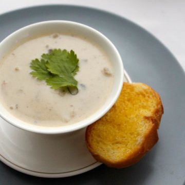 Cream of mushroom soup