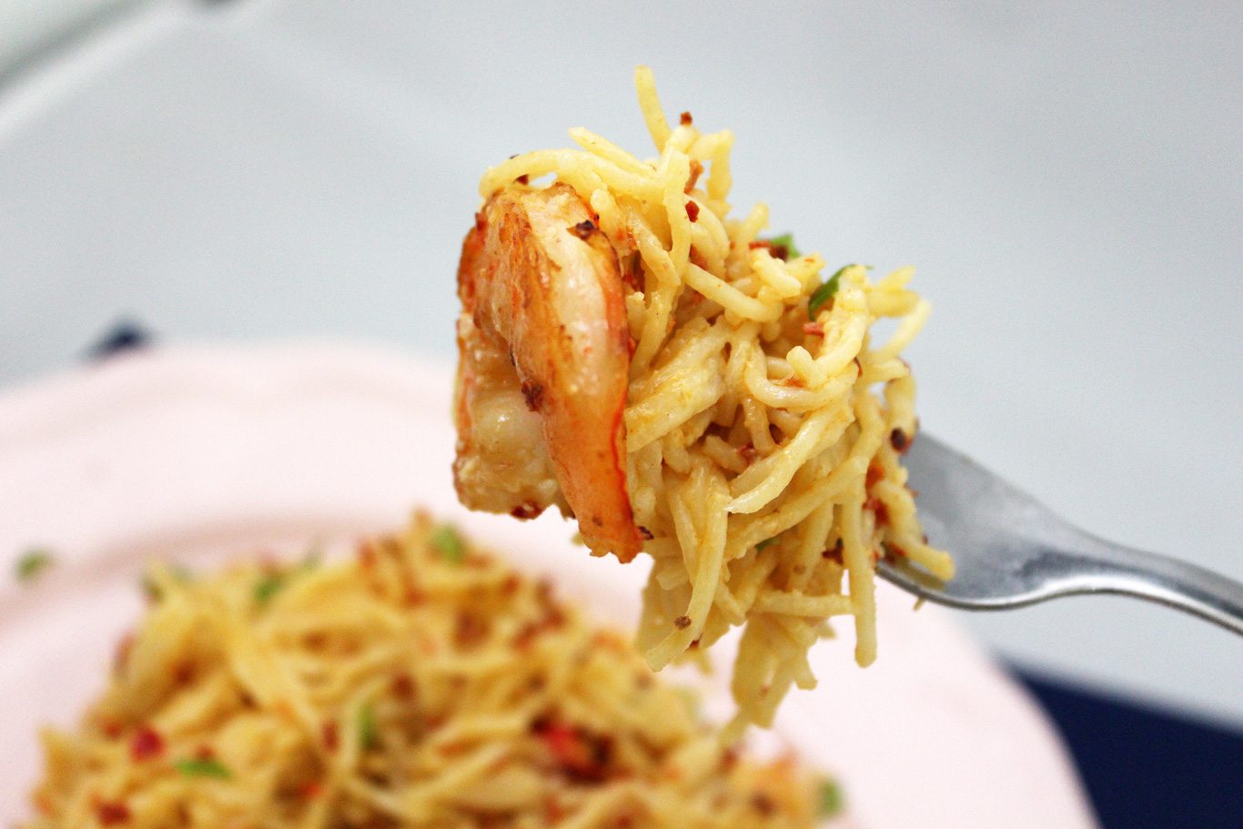 Angel Hair Aglio Olio with Shrimps