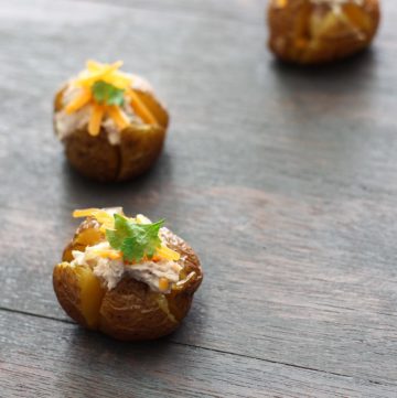 Baked Baby Potatoes with Creamy Tuna Filling