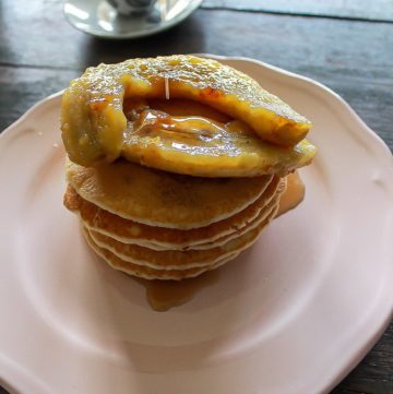 Gordon's Buttermilk Pancakes with Caramelized Bananas