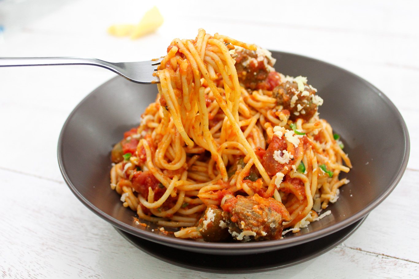 Better than Pastamania Spaghetti Bolognese with Meatballs