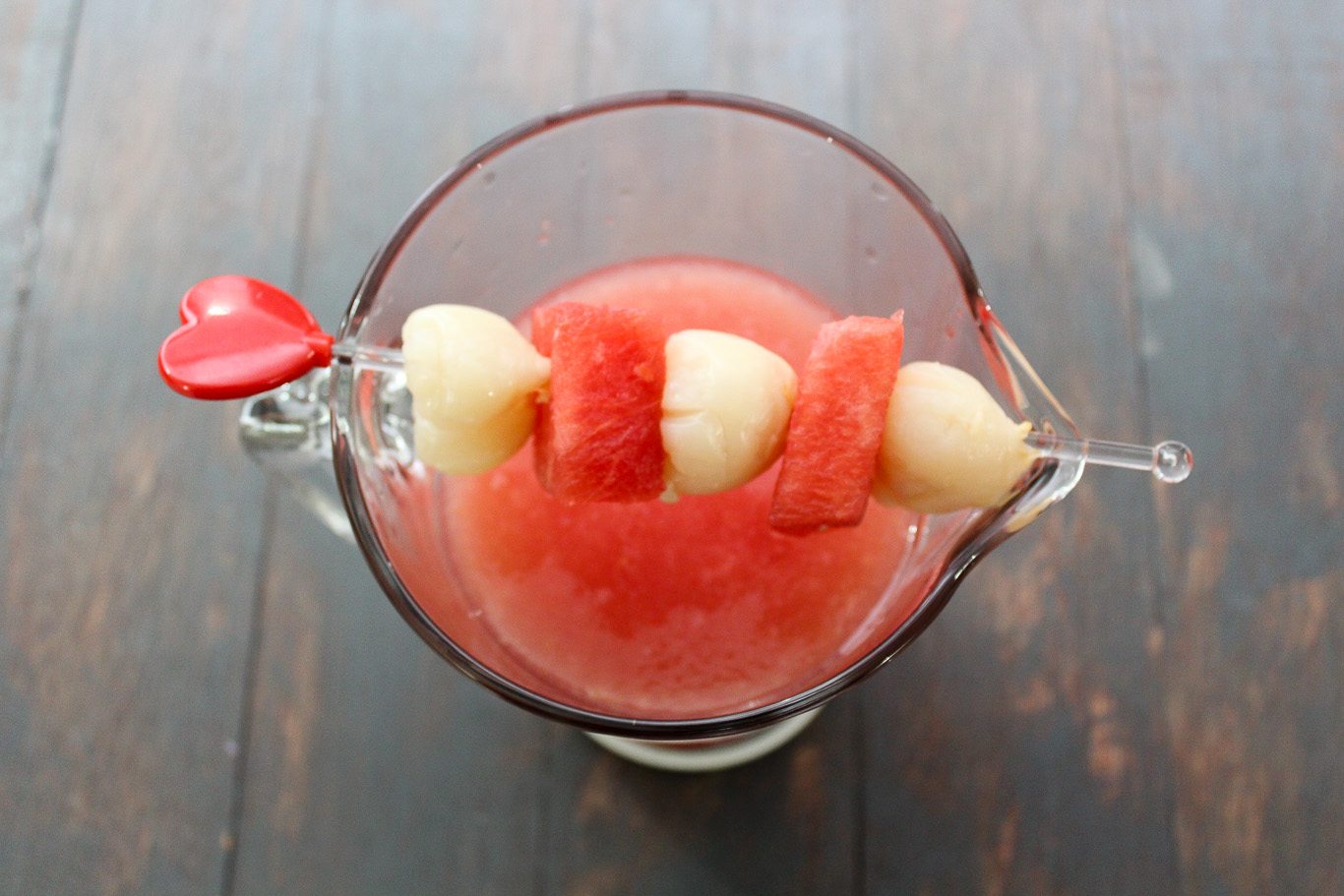 Watermelon and Lychee Mocktail