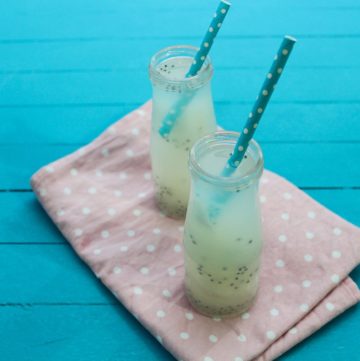 Soursop and Basil Seeds Mocktail