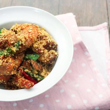 cereal butter prawns