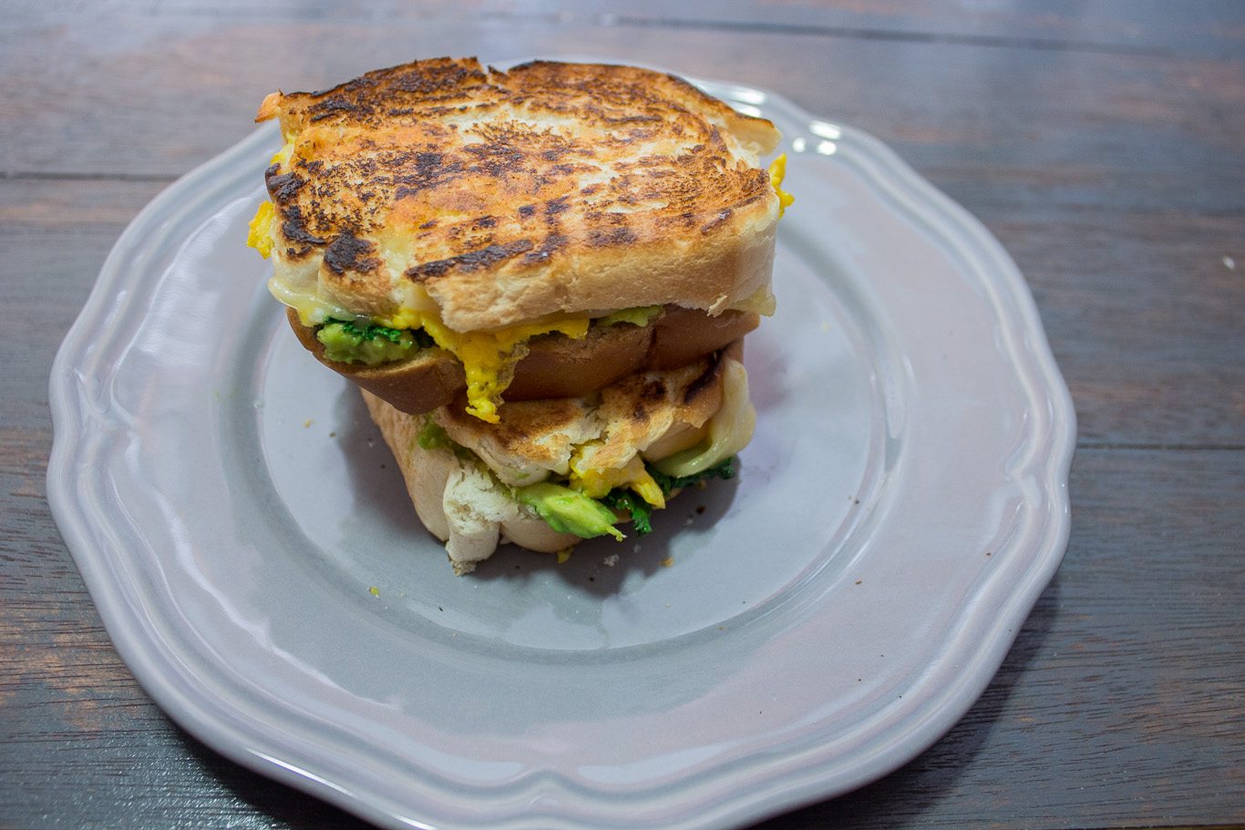 This Avocado, egg and kale Panini