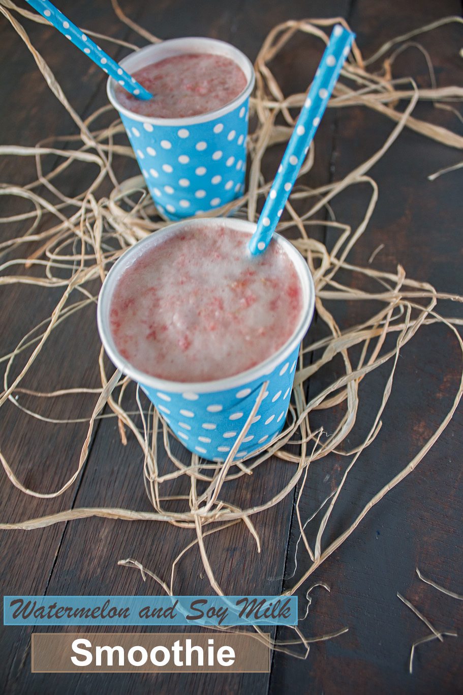 Watermelon and Soy Milk Smoothie