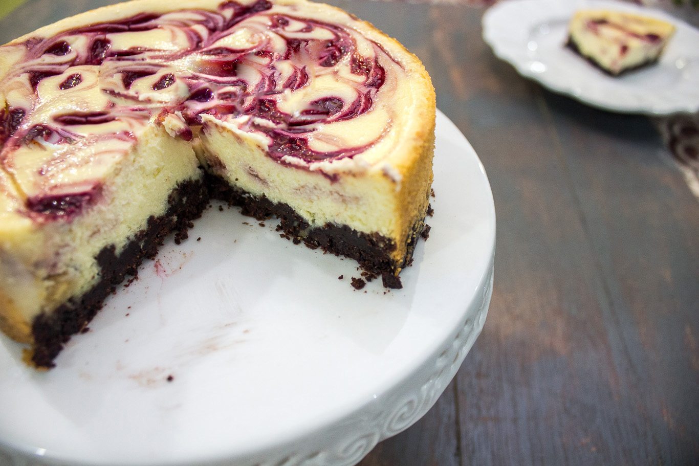 White Chocolate Raspberry Cheesecake