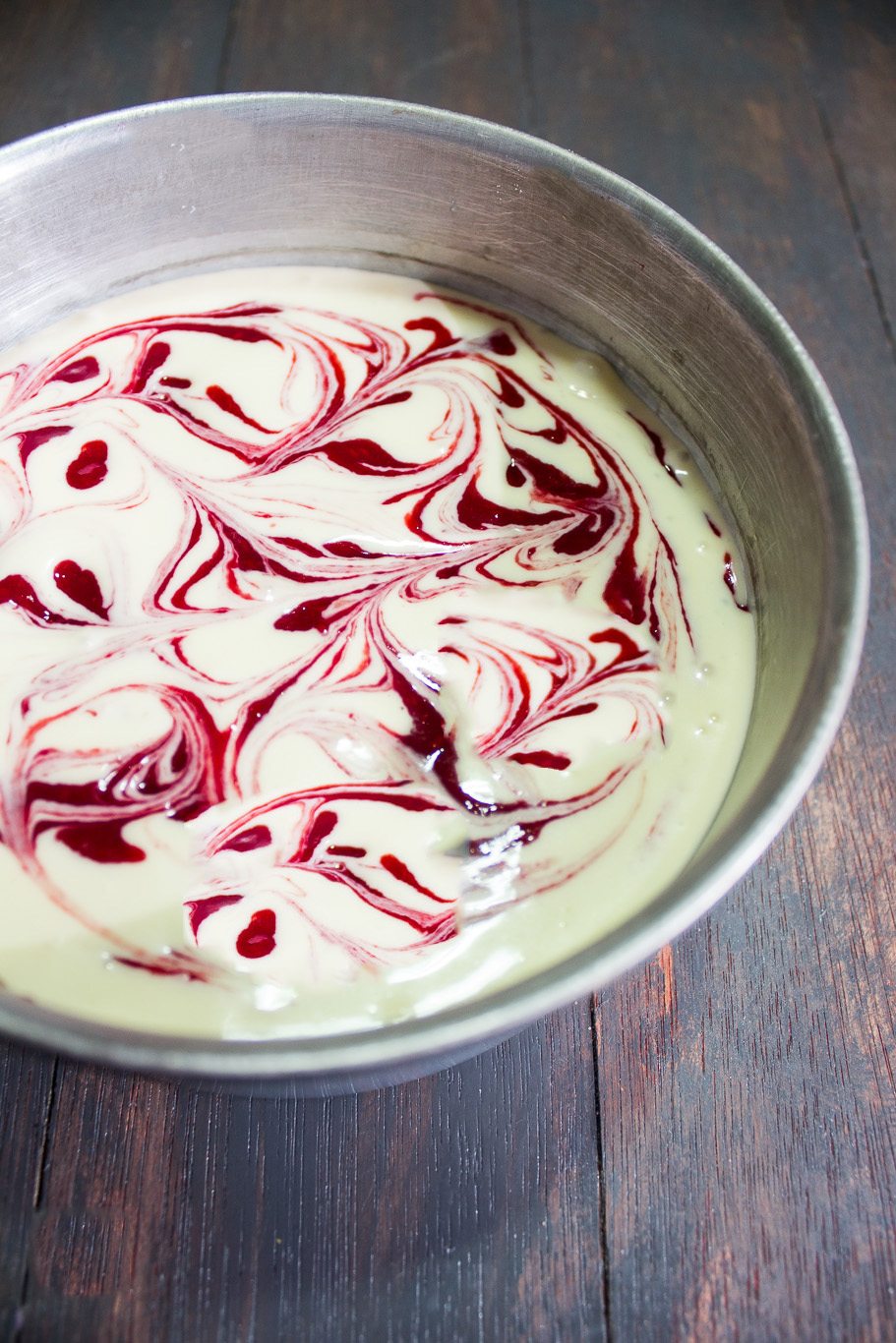 White Chocolate Raspberry Cheesecake