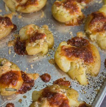 Garlic and Rosemary Smashed Potatoes