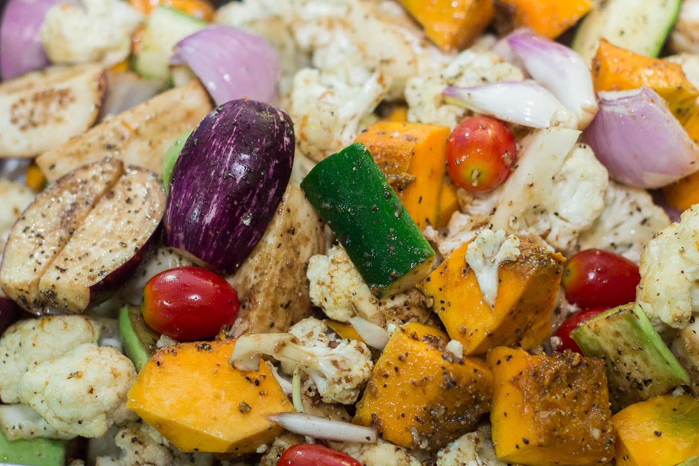 Warm Roasted Vegetable Salad