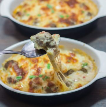 Baked Meatballs in Creamy Sauce