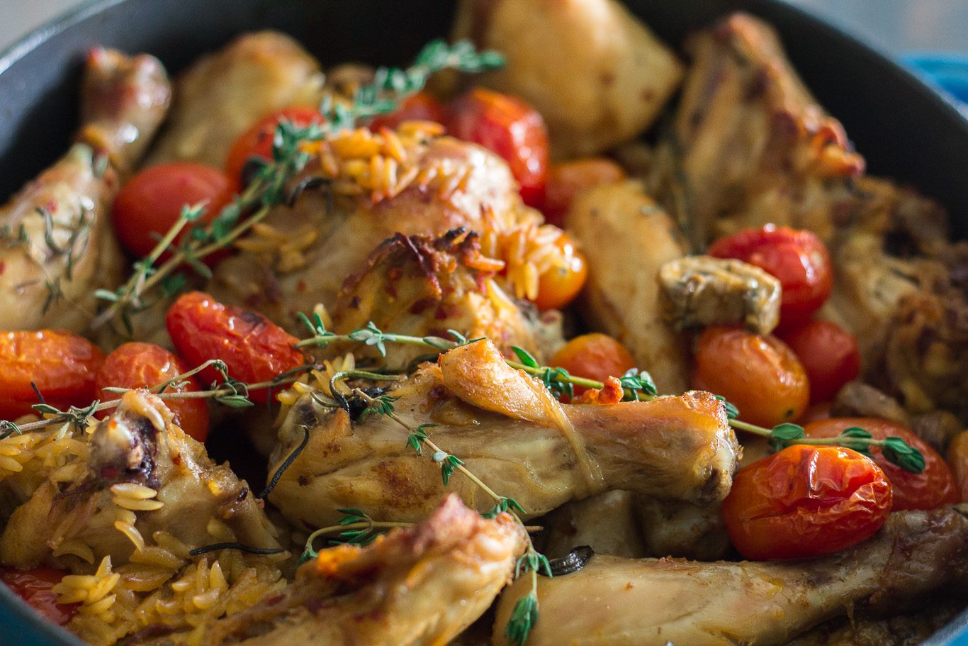 Baked Chicken and Orzo