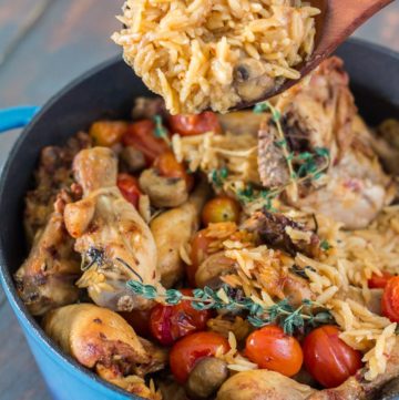 Baked Chicken and Orzo