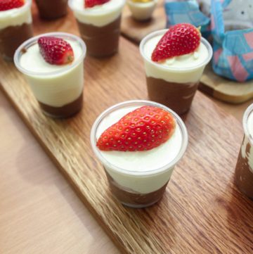 White and Dark Chocolate Mousse