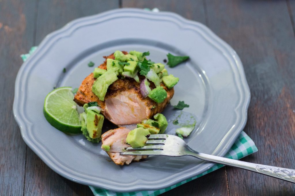 Best Salmon with Avocado Salsa