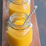 Vegan mango and orange smoothie