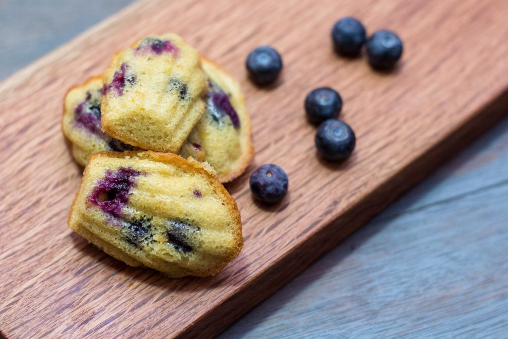 Lemon and Blueberry Madeleines