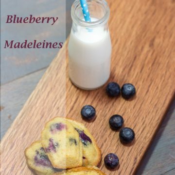 Lemon and Blueberry Madeleines