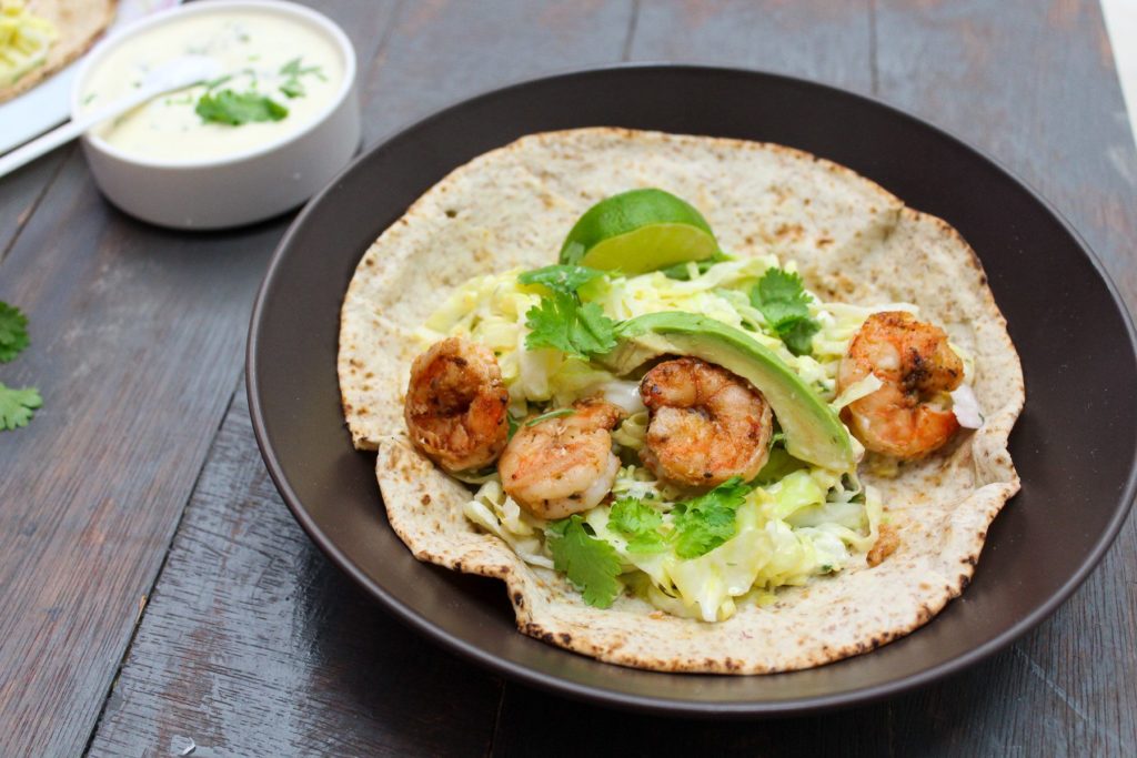 Delicious Shrimp Tacos with Lime Coleslaw