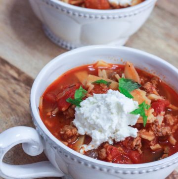One Pot Lasagna Soup