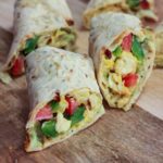 Edamame Hummus and Egg Wrap