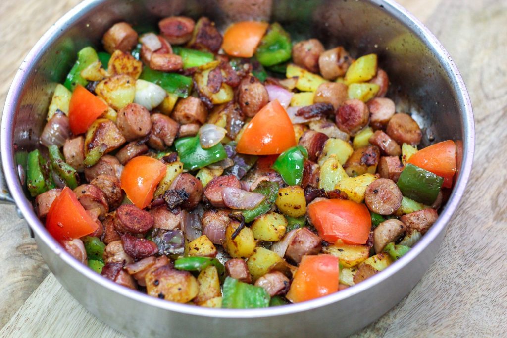 One Pan Sausage and Potato Hash