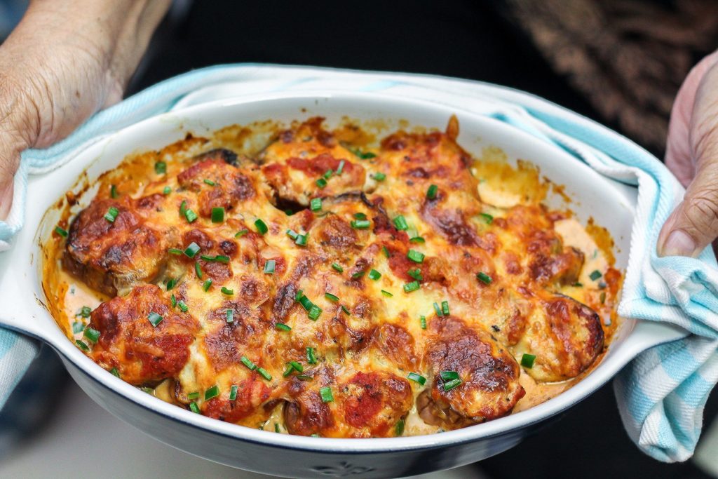 Delicious Cheesy Eggplant Gratin