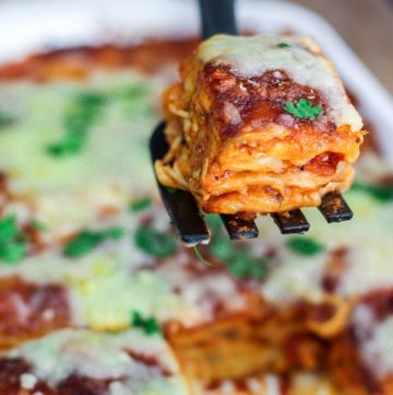 Easy Chicken Enchilada Lasagna