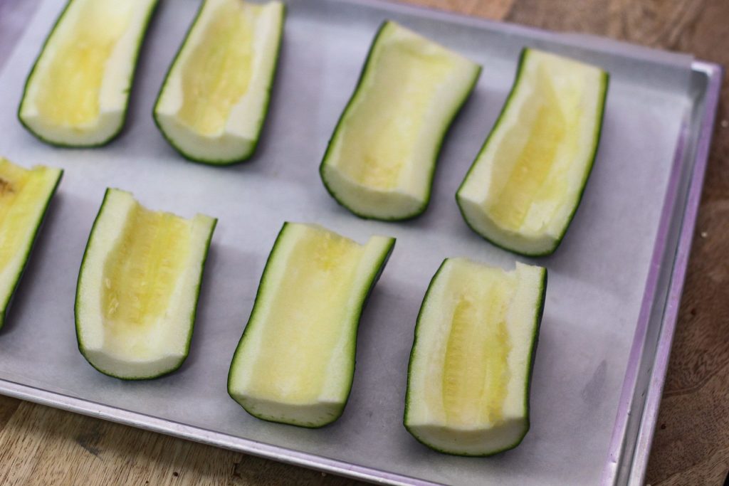 Bolognese Stuffed Zucchini