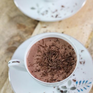 Chocolate Overnight Oatmeal Smoothie
