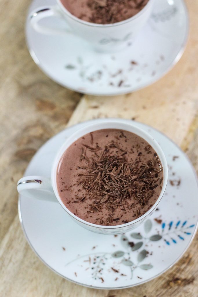 Chocolate Overnight Oatmeal Smoothie