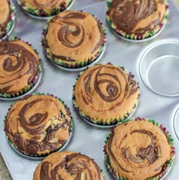 Nutella Swirl Cupcakes