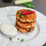 Thai Salmon Cakes and Corn Salad