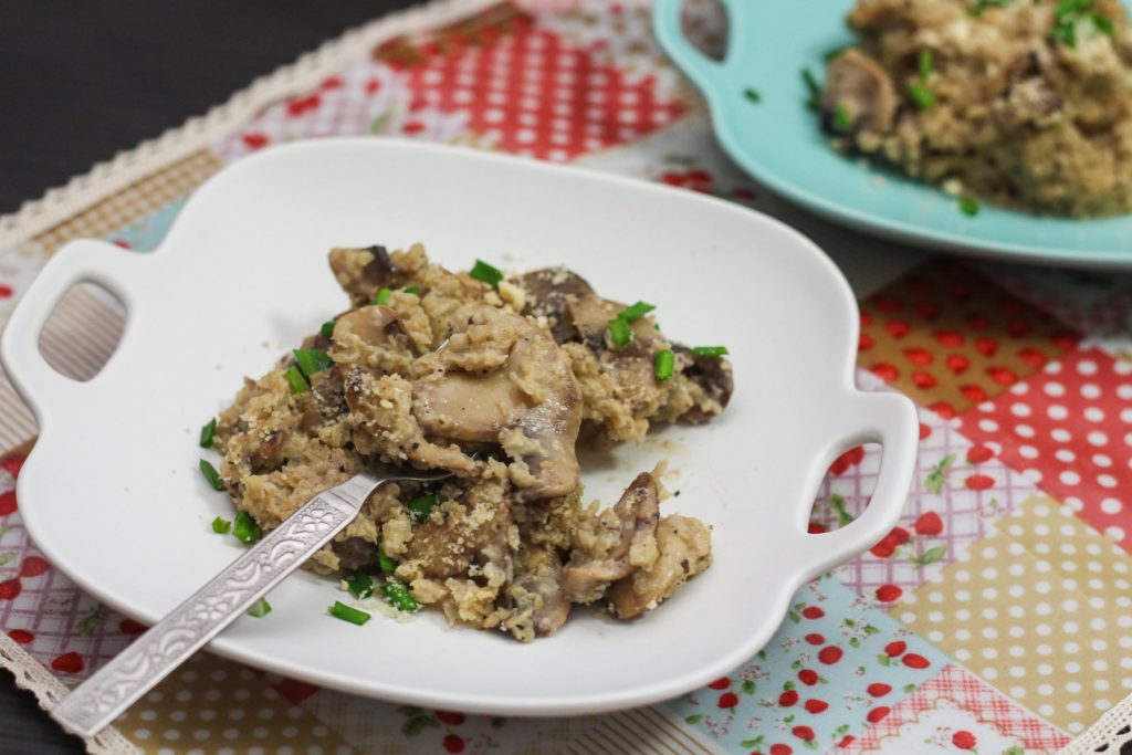Gluten Free Cauliflower Mushroom Risotto