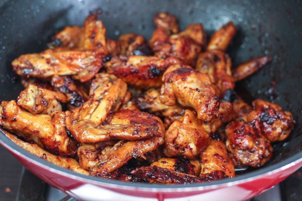 Delicious Stovetop Honey Chicken Wings 