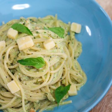 Creamy Pesto Spaghetti