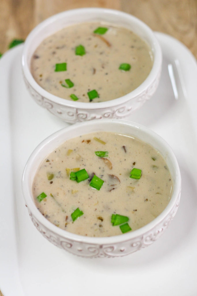 Creamy Mushroom and Leek Soup
