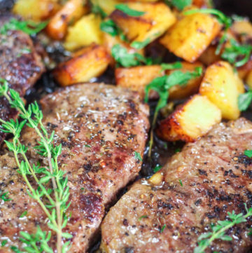 Garlic Butter Steak and Potatoes