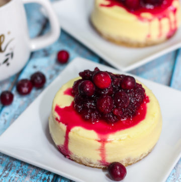 Cranberry Orange Cheesecake