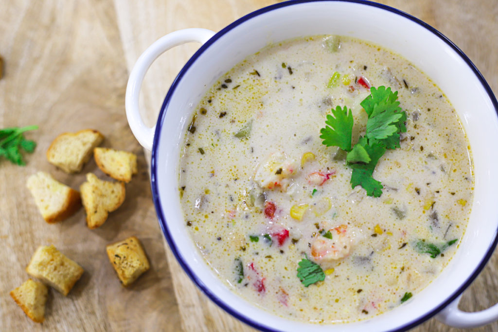 20 Minute Prawn and Corn Chowder Recipe