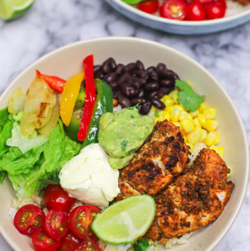 Fajita Chicken Burrito Bowl