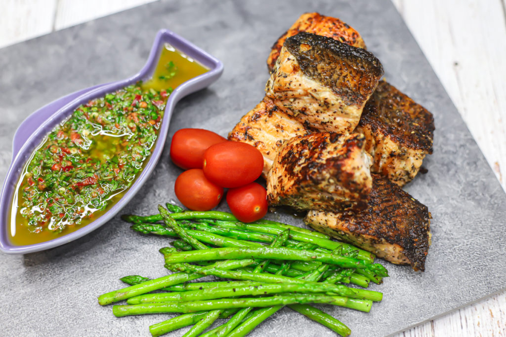 Salmon with Chimichurri Sauce