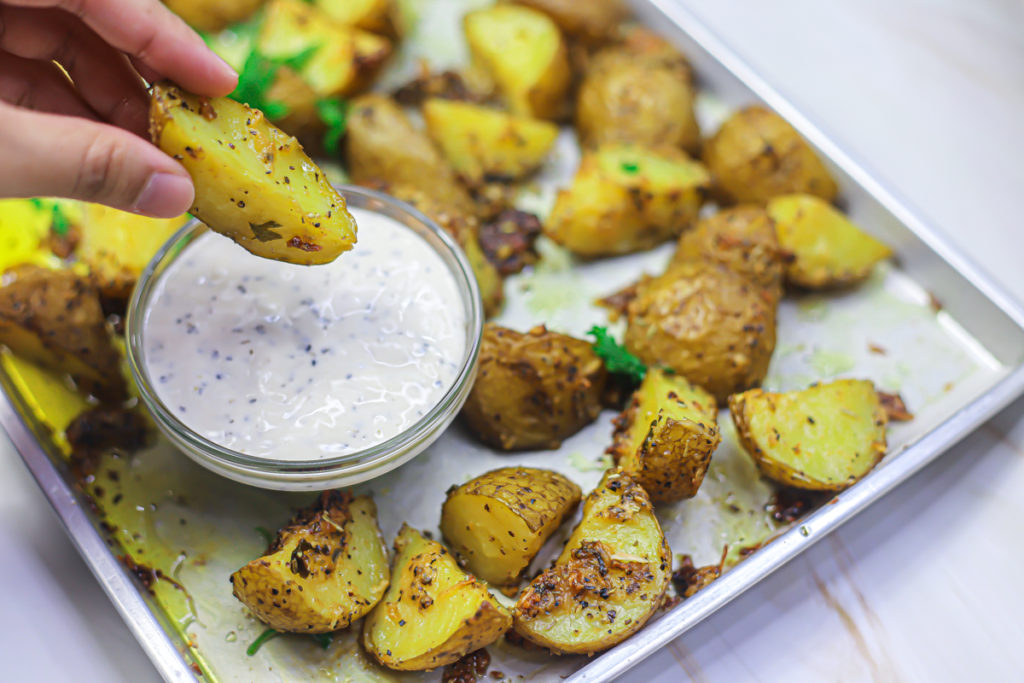 Lemon Parmesan Roasted Potatoes